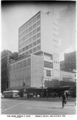 HOSIE'S HOTEL, MELBOURNE, VIC. [Cnr. of Elizabeth & Flinders Streets], 1920–54