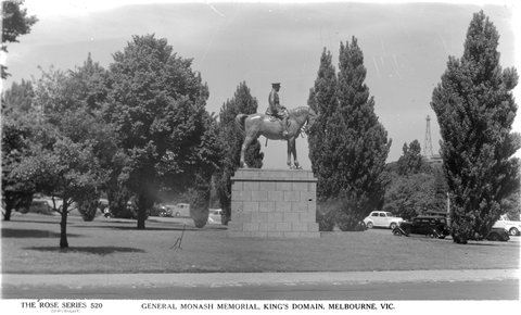 "GENERAL MONASH MEMORIAL, KING'S DOMAIN, MELBOURNE, VIC.", 1920–54