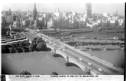 LOOKING NORTH TO THE CITY OF MELBOURNE, VIC, 1920–54