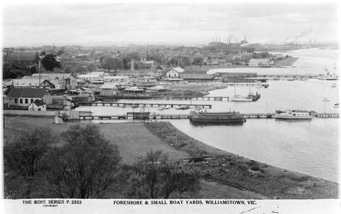 Foreshore & Small Boat Yards, Williamstown, Vic, 1920–54