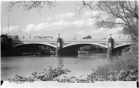 Princes Bridge, Melbourne, Vic, 1920–54