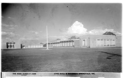 CIVIC HALL & BUILDINGS, SPRINGVALE, VIC, 1920–54