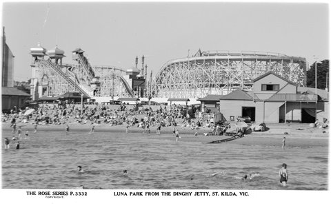 Luna Park From The Dinghy Jetty, St. Kilda, Vic, 1920–54