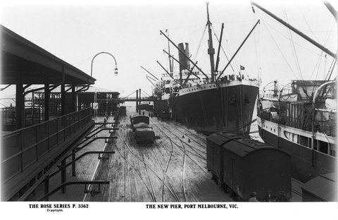 The New Pier, Port Melbourne, Vic, 1920–54