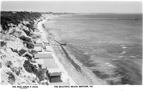 THE BEAUTIFUL BEACH, MENTONE, VIC, 1920–54