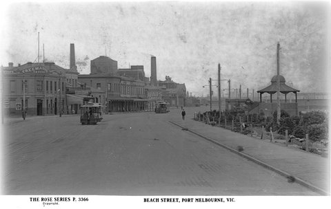 Beach Street, Port Melbourne, Vic, 1920–54