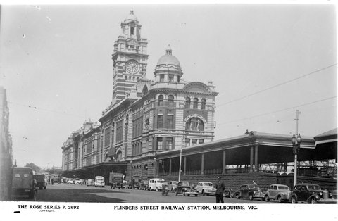 Flinders Street Railway Station, Melbourne, Vic, 1920–54