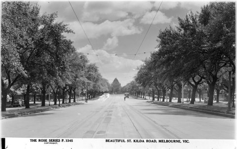 Beautiful St. Kilda Road, Melbourne, Vic, 1920–54