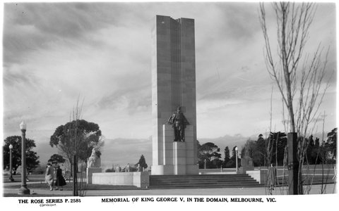Memorial Of King George V, In The Domain, Melbourne, Vic, 1920–54