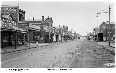 High Street, Thornbury, Vic, 1920–54