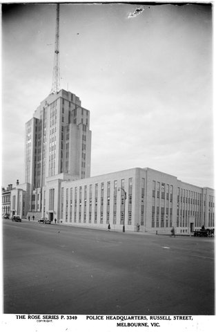 Police Headquarters, Russell Street, Melbourne, Vic, 1920–54