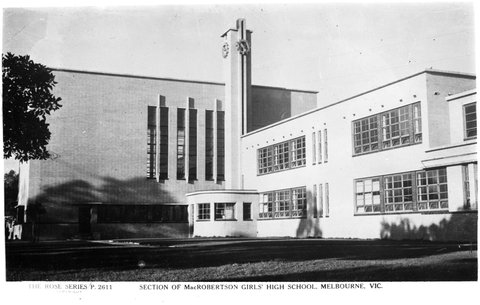 Section Of Macrobertson Girls' High School, Melbourne, Vic, 1920–54