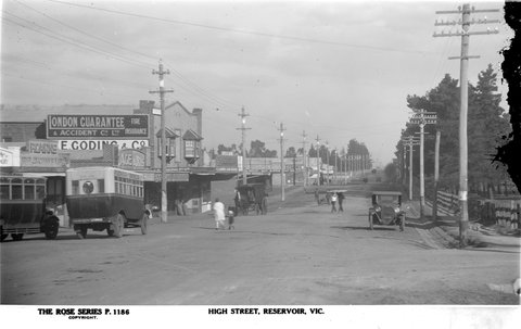 High Street, Reservoir, Vic, 1920–54