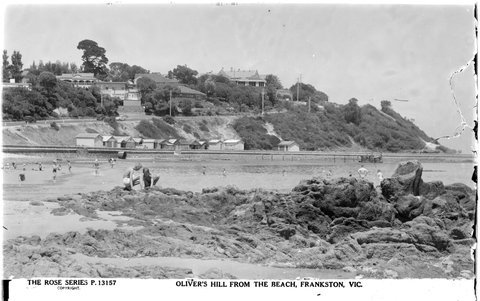 OLIVER'S HILL, FROM THE BEACH, FRANKSTON, VIC, 1920–54