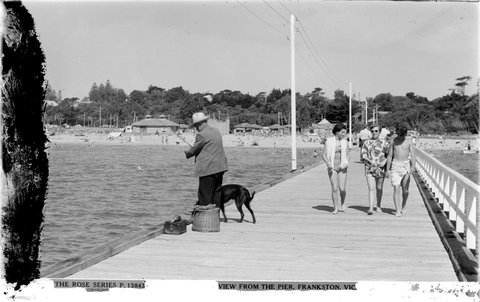 VIEW FROM THE PIER, FRANKSTON, VIC, 1920–54