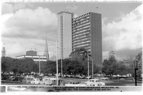 THE I.C.I. BUILDING, 20 STORY [i.e. storey] SKYSCRAPER, MELBOURNE, VIC, 1920–54
