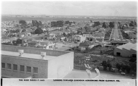 LOOKING TOWARDS ESSENDON AERODROME FROM GLENROY, VIC, 1920–54