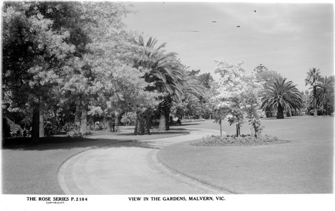 View In The Gardens, Malvern, Vic, 1920–54