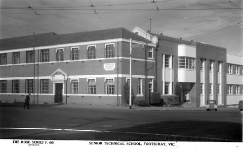 Senior technical school, Footscray, Vic, 1920–54