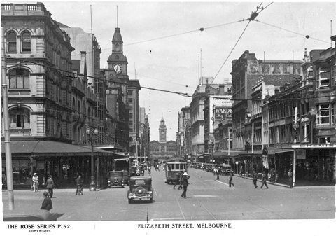 Elizabeth Street, Melbourne, Vic, 1920–54