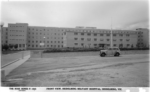 Front View Heidelberg Military Hospital, Heidelberg, Vic, 1920–54