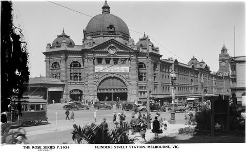 Flinders Street Station, Melbourne, Vic, 1920–54