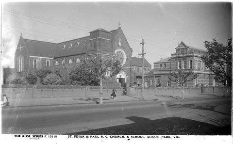 ST. PETER & PAUL R. C. CHURCH & SCHOOL, ALBERT PARK, VIC, 1920–54