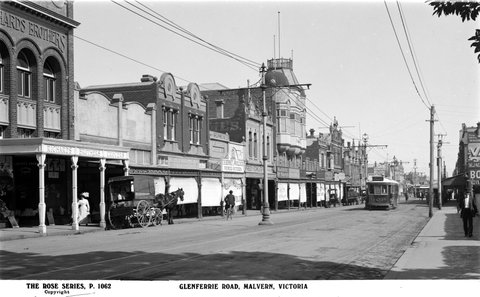 Glenferrie Road, Malvern, Victoria, 1920–54