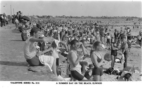 A Summer Day On The Beach, Elwood, 1920–54