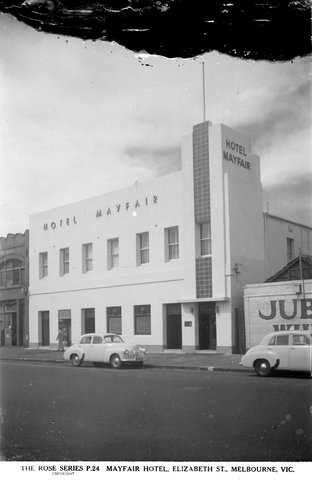 Mayfair Hotel, Elizabeth St., Melbourne, Vic, 1920–54