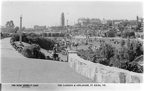 THE GARDENS & ESPLANADE, ST. KILDA, VIC, 1920–54