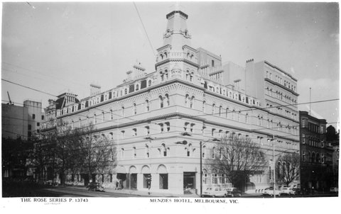 MENZIE'S HOTEL, MELBOURNE, VIC, 1920–54