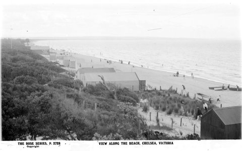 View Along The Beach, Chelsea, Victoria, 1920–54