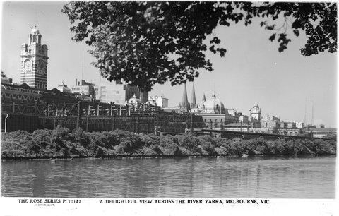 A DELIGHTFUL VIEW ACROSS THE RIVER YARRA, MELBOURNE, VIC, 1920–54