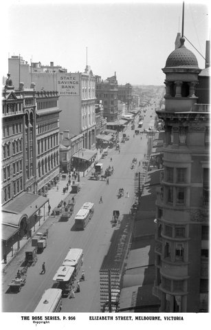 Elizabeth Street, Melbourne, Victoria, 1920–54