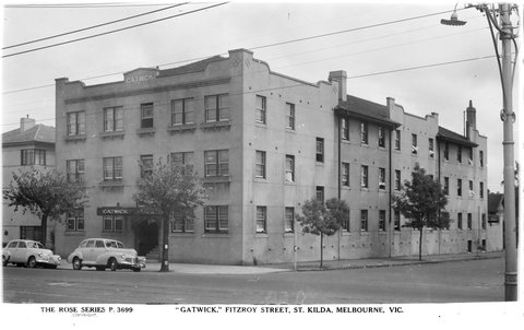 "GATWICK", FITZROY STREET, ST. KILDA, MELBOURNE, VIC, 1920–54