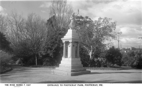 Entrance To Footscray Park, Footscray, Vic, 1920–54