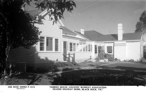 "Somers House, Country Women's Association Seaside Home, Black Rock, Vic.", 1920–54