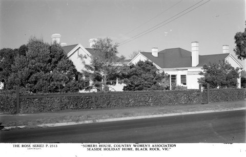 "Somers House, Country Women's Association Seaside Home, Black Rock, Vic.", 1920–54