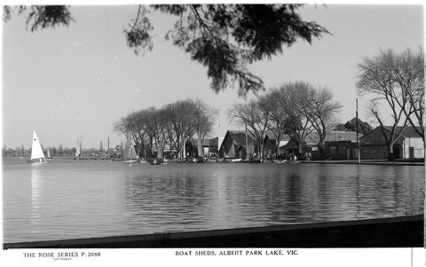 Boat Sheds, Albert Park Lake, Vic, 1920–54