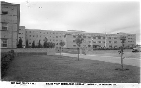 Front View, Heidelberg Military Hospital, Heidelberg, Vic, 1920–54