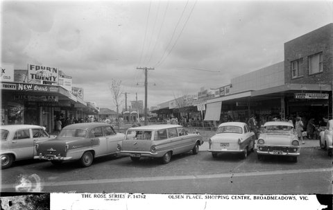 OLSEN PLACE. SHOPPING CENTRE, BROADMEADOWS, VIC, 1920–54