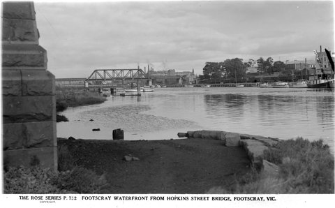 Footscray Waterfront From Hopkins Street Bridge, Footscray, Vic, 1920–54