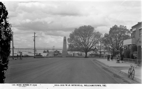 War Memorial, Williamstown, Vic, 1920–54