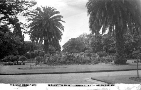"BLESSINGTON STREET GARDENS, ST. KILDA, MELBOURNE, VIC.", 1920–54
