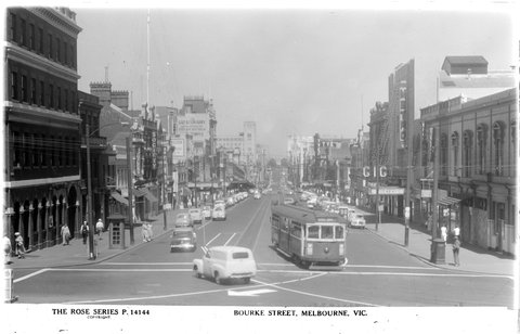 BOURKE STREET, MELBOURNE, VIC, 1920–54