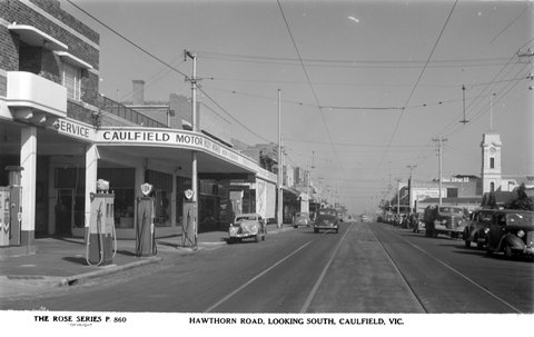 Hawthorn Road, Looking South, Caulfield, Vic, 1920–54