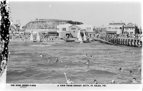 A VIEW FROM DINGHY JETTY, ST. KILDA, VIC, 1920–54