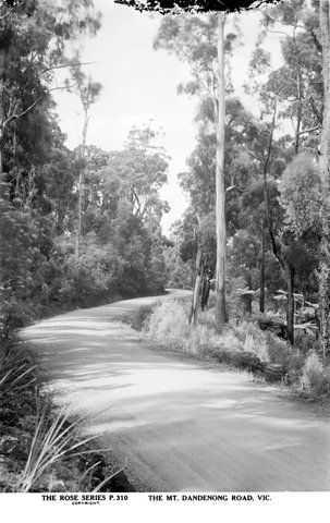 The Mt. Dandenong Road, Vic, 1920–54