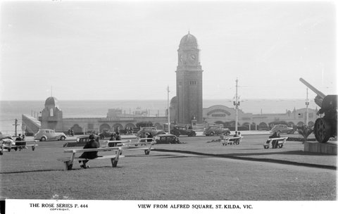 VIEW FROM ALFRED SQUARE, ST. KILDA. VIC, 1920–54